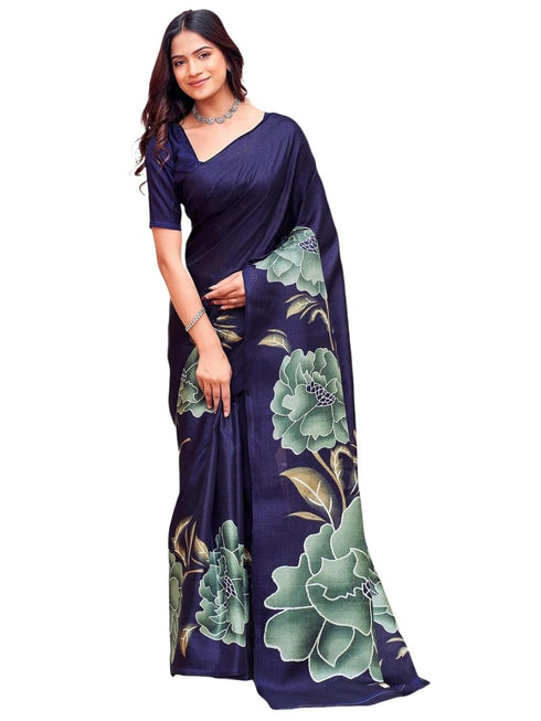 Vasthrlay Womens Abstract Unstitched Off White Saree
