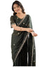 Vasthrlay Wine Georgette Saree