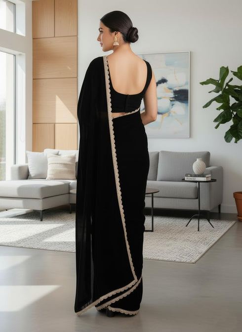 Vasthrlay Georgette Embroidery Traditional Az Ys Yuna Ethnic Wear