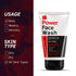 Ustraa Power Face Wash - 100g