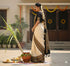 Vasthrlay Charcoal Banarasi Geometric Unstitched