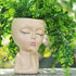 Tomar Decor Resin Face Planter Pot with Drainage Hole