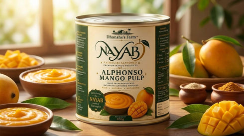Dhanshe's Farm NAYAB Ratnagiri Alphonso Mango Pulp