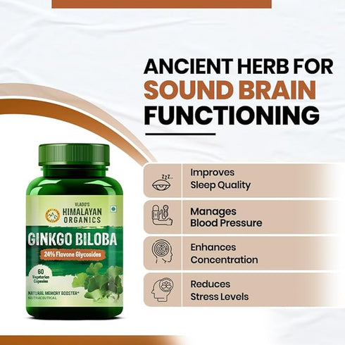 Himalayan Organics Ginkgo Biloba Capsules