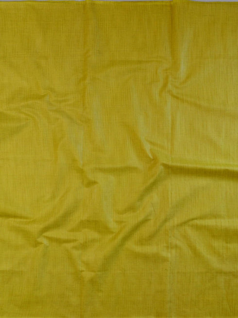 Vasthrlay Yellow Handwoven Unstitched Saree