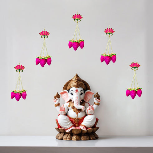 Lotus Buds Hanging | Pooja Room Decoration Items