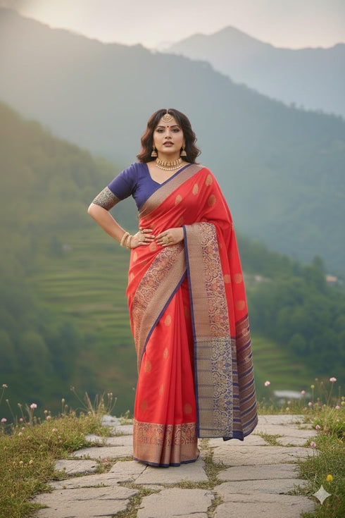Vasthrlay Banarasi Jacquard Ethnic Wear