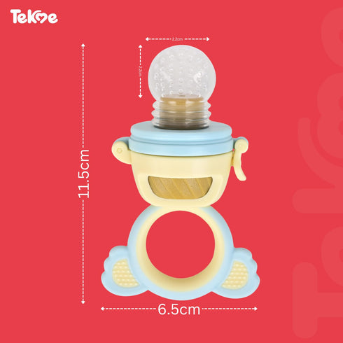 Tekme Silicone Food/Fruit Nibbler With Rotating Roll To Push Food