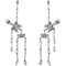 Halloween Earrings Skeleton Earrings Funny Punk Gothic Skull Earrings