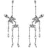 Halloween Earrings Skeleton Earrings Funny Punk Gothic Skull Earrings
