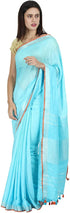 Vasthrlay Handloom Summer Contrast Vibrant Green
