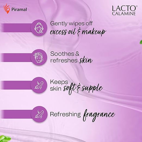Lacto Calamine Oil Control Face Wipes-30 N