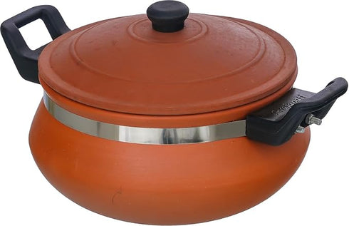 Clay Cooking Handi with Lid Terracotta Earthen Pot