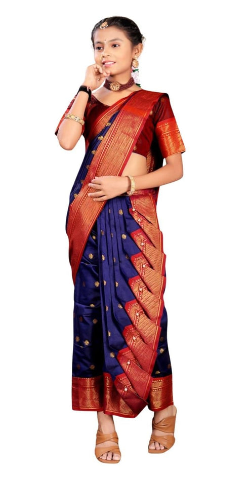 Vasthrlay Paithani Maharashtrian Contrast Traditional