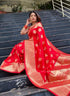 Vasthrlay Banarasi Kanjivaram Collections Wedding Saree With Blouse Piece
