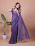 Vasthrlay Lavender Unstitched Saree