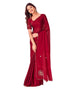 Vasthrlay Womens Scalloped Unstitched Maroon Saree