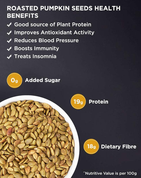 NatureVit Roasted Pumpkin Seeds Lightly Salted