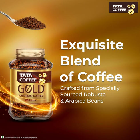 Tata Coffee Gold Original Freeze Dried Instant Coffee 50g Jar