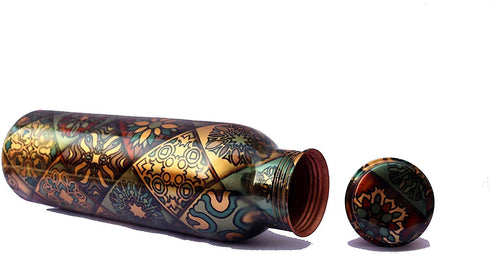 Pure Copper Bottle,Printed Engraved 1 Liter