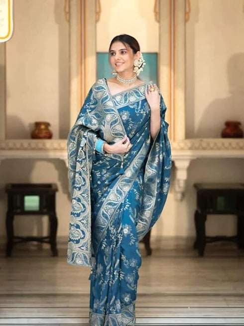 Vasthrlay Wedding Mehndi Saree