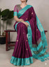 Vasthrlay Traditional Matching Unstitched Orangeblack