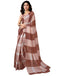 Vasthrlay Chanderi Printed Unstitched Off White Saree