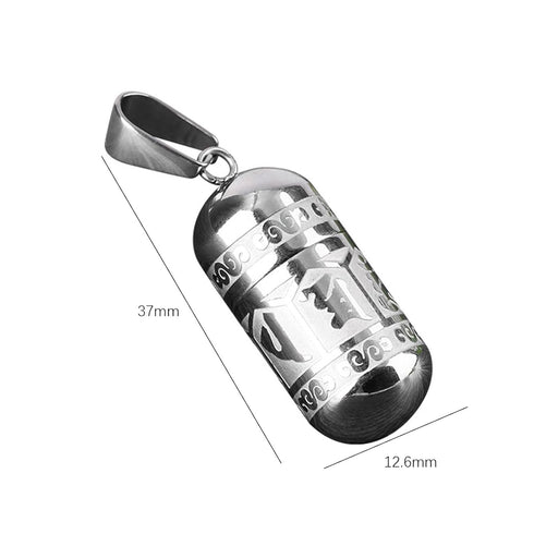 Engraved Openable Creative Perfume Bottle Memorial Urn Pendant Necklace