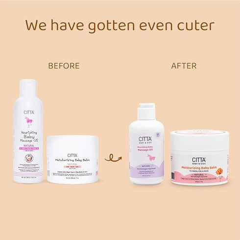 CITTA Nourishing Baby Massage oil & Moisturizing Baby Balm