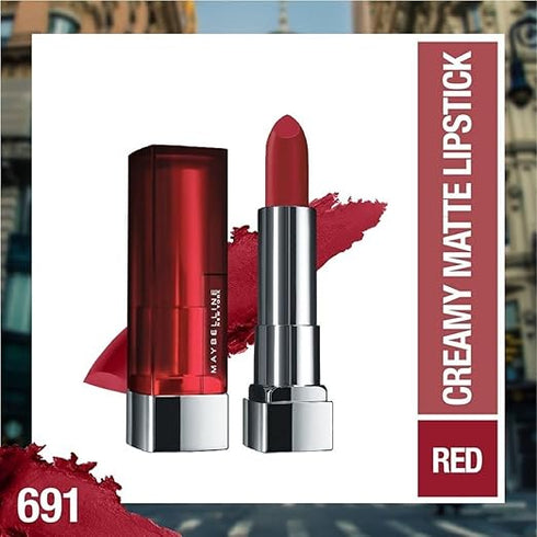Maybelline Creamy Matte Lipstick / 691 Rich Ruby