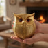 Golden Owl Showpiece for Home Decor | Feng Shui Owl Statue for Wisdom