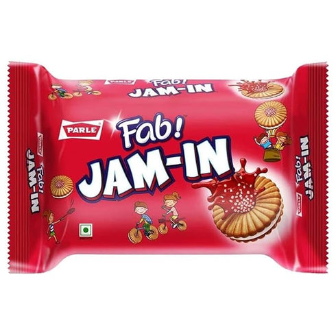 Parle Fab Jam-In Mixed Fruit Sandwich Biscuits