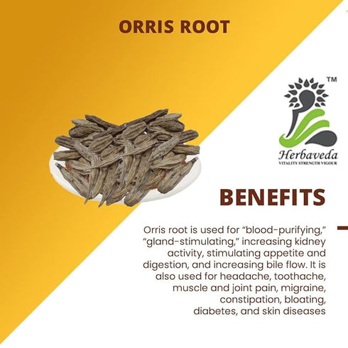Herbaveda- Orris Root | For Skin & Hair | Betters Digestion