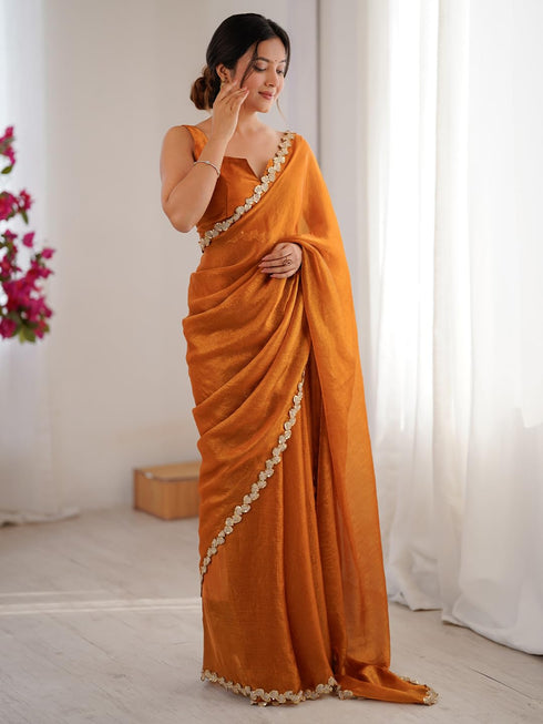 Vasthrlay Sequence Embroidery Unstitched Ab Ethnic Wear