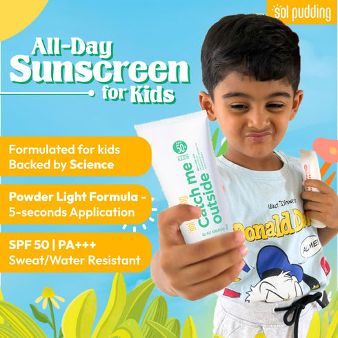 Sol Pudding Kids Sunscreen | SPF 50 PA+++ | UVA UVB