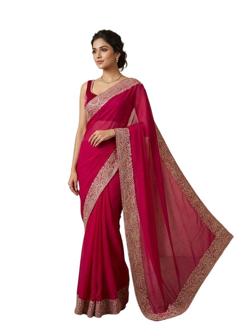 Vasthrlay Embroidery Georgette Unstitched
