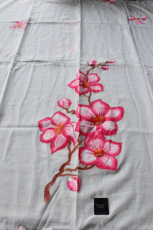 Vasthrlay Floral Handpaint Style Lightweight Festival