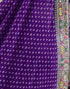 Vasthrlay Georgette Embroidery Violet Saree With Unstitched Blouse Piece