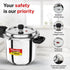 Prestige 3 Litre Stainless Steel Deluxe Alpha Svachh Outer Lid Pressure Cooker