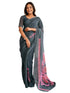 Vasthrlay Printed White Saree