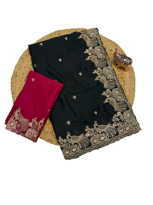 Vasthrlay Georgette Embroidery Unstitch