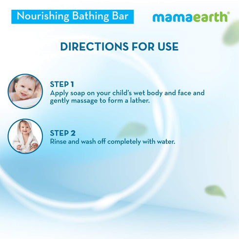Mamaearth Fruit based Nourishing Clear Bathing Bar Baby Antibacterial Soap