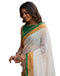 Vasthrlay Womens Printed Unstitched Olive Green Saree