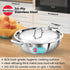Hawkins Pro 3.5 Litre Deep-Fry Pan Triply Stainless Steel Kadhai