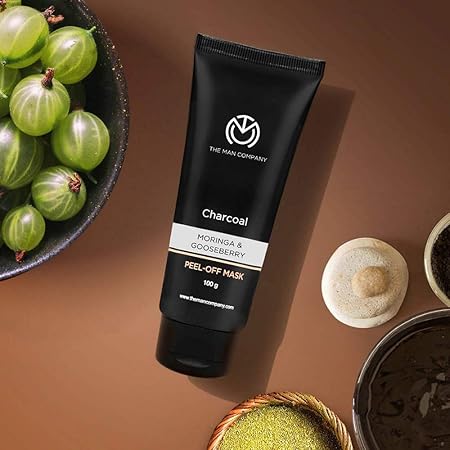 The Man Company Charcoal Moringa & Gooseberry Peel Off Mask