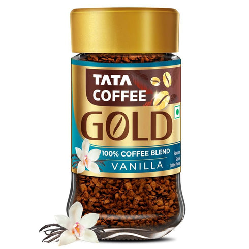 Tata Coffee Gold Vanilla Flavoured Instant Coffee 50g Jar