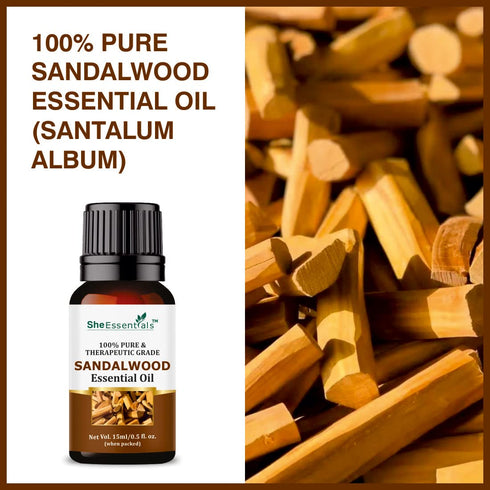 She Essentials Sandalwood Essential Oil 15ml