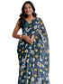 Vasthrlay Womens Printed Unstitched Dusty Pink Saree