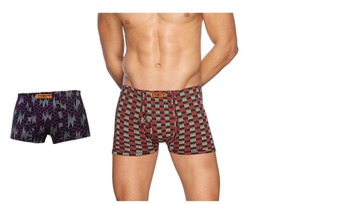 Dixcy Scott Men Cotton Crazy Assorted Colour Print Mini Trunk 2 Pcs Pack (Size-100)