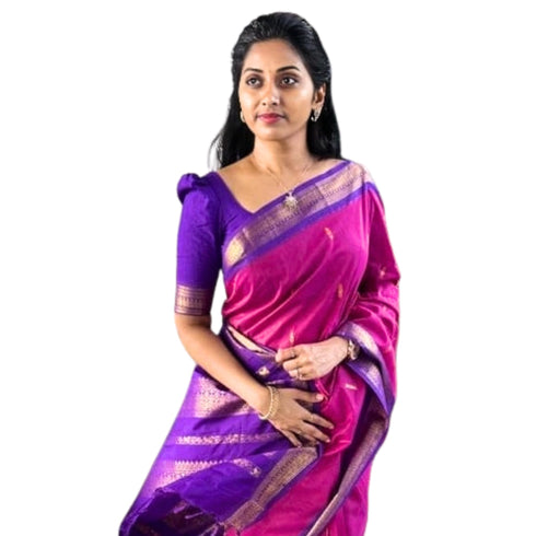 Vasthrlay Kanjivaram Tassels Saree